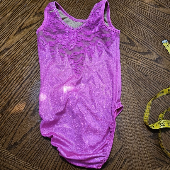 Snowflake Designs Pink Sparkle Leotard - Picture 3 of 7